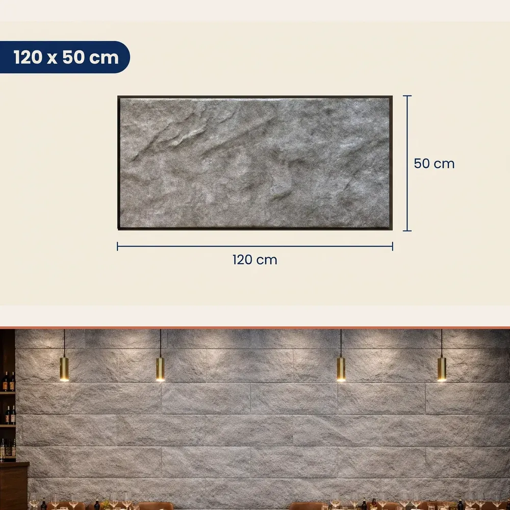 Painel de Parede 3D EPS Duinsteen 120x50 cm